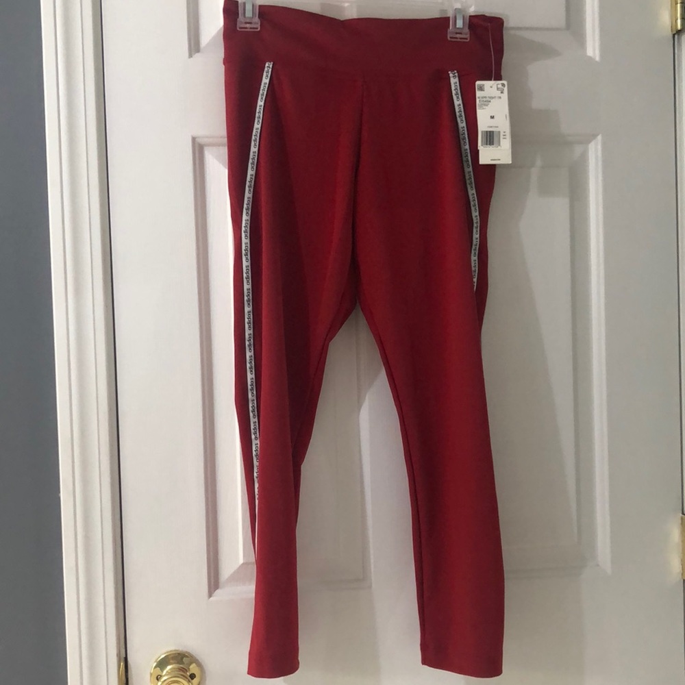 NWT Women’s Medium Adidas Red Leggings